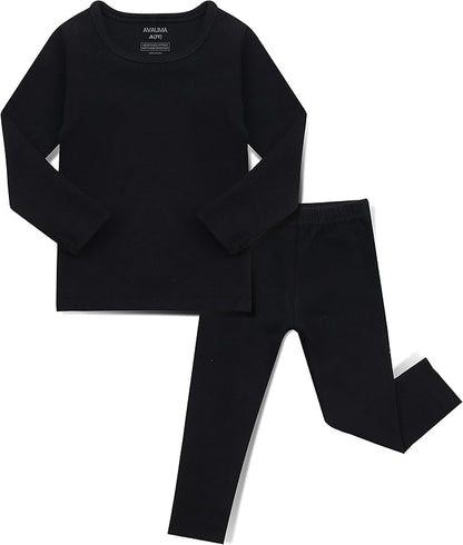 AVAUMA Baby Boys Girls Pajama Set Kids Toddler Snug fit Basic Cotton Sleepwear pjs for Daily