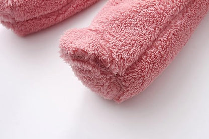 Baby Furry Jumpsuit Infant Bear Onesies Zipper Long Sleeve One-Piece Romper Hoodie Baby Outwear Snowsuit