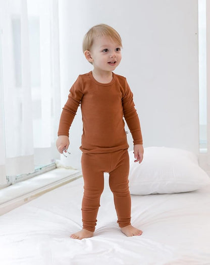 AVAUMA Baby Boys Girls Pajama Set Kids Toddler Snug fit Basic Cotton Sleepwear pjs for Daily