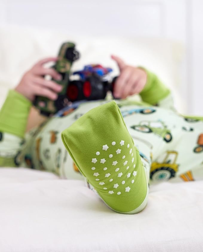 Bamboo Viscose Baby Convertible Footie Pajama, Zipper Pajamas for Baby Boys & Girls, Sleep & Play Footed Pjs