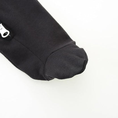 Baby Romper 100% Organic Cotton Pajamas One Piece Long Sleeve Zipper Footie Onesie for 0~12M Baby