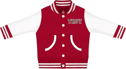 Creative Knitwear College Baby Varsity Jacket Lightweight - Team Logo, Multiple Colors, Unisex, (0 Months - 4T)