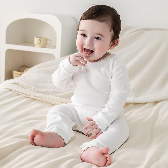 Unisex Baby Onesie, Long Sleeve 100% Cotton Baby Clothes, Baby Footless Jumpsuit