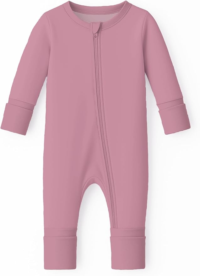 ITSY BITSY BOUTIQUE Viscose Bamboo Baby Pajamas - Boys and Girls Footie Sleeper Convertible 2-Way Zipper Sleeper