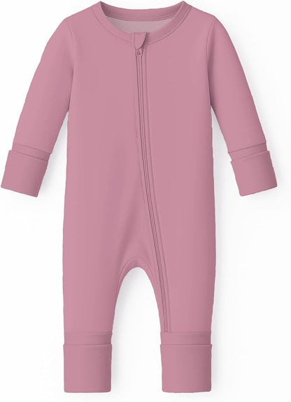 ITSY BITSY BOUTIQUE Viscose Bamboo Baby Pajamas - Boys and Girls Footie Sleeper Convertible 2-Way Zipper Sleeper