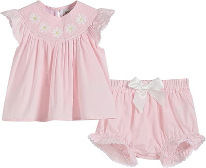 Lil cactus Baby Girls and Toddler Applique Top and Bloomer 2pc. Set