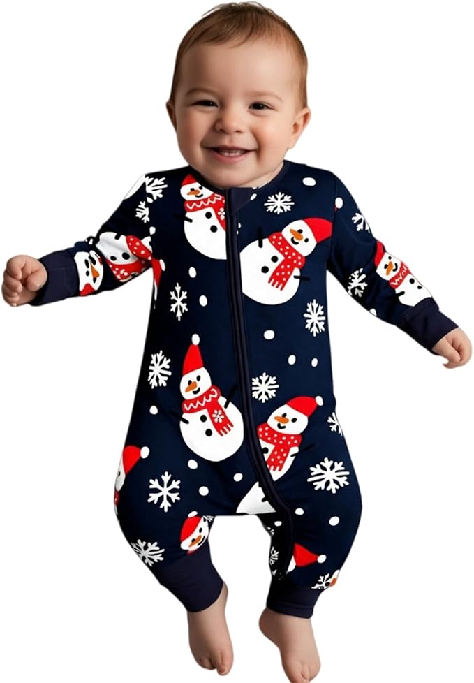 Unisex Infant Neutral Zipped Footies, Viscose from Bamboo 2-Way Zipper Romper Outfit, 0-24 Months One-piece Jumpsuit