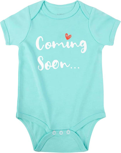 Cnins Newborn Baby Bodysuit - Pregnancy Announcement & Infant Loss Gift, Coming Soon & Rainbow Design Coming Home Outfit