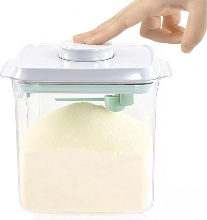 Formula Dispenser Container with Scraper and Scoop 730g Milk Powder BPA-Free Airtight Formula Storage Container 1700ml - Non-Slip Design