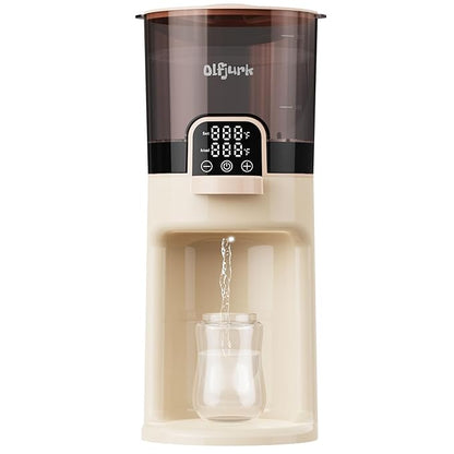 Instant Baby Bottle Warmer,Warm Water Dispenser for Making Formula Bottle Instantly,Detachable Container Easy Cleaning,24/7 Keep Warm, Adjustable Temperature(Beige,110V Only)
