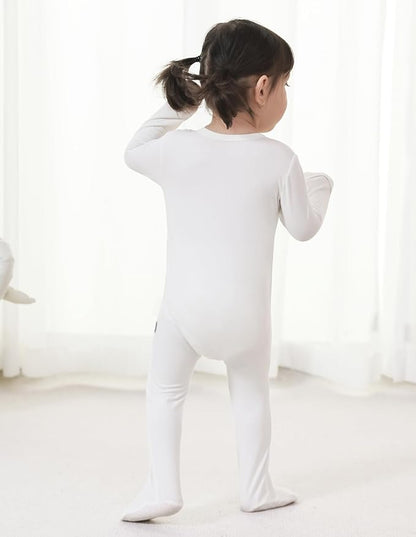 Baby Footie Romper Pajamas Unisex Newborn Infant Pjs Soft Rompers Viscose from Bamboo Sleepwear