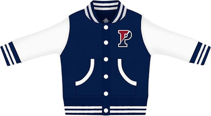 Creative Knitwear College Baby Varsity Jacket Lightweight - Team Logo, Multiple Colors, Unisex, (0 Months - 4T)