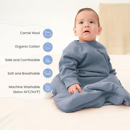 kaiya baby Unisex Sleeping Bag for Babies and Toddlers 2.5 Tog Sleep Sack, Long Sleeve Sleep Sack, Wearable Blanket Baby