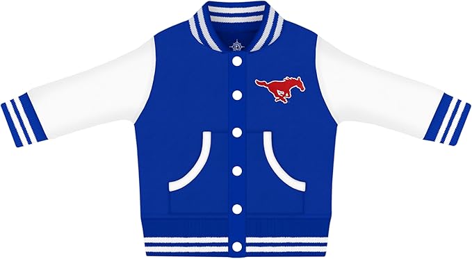 Creative Knitwear College Baby Varsity Jacket Lightweight - Team Logo, Multiple Colors, Unisex, (0 Months - 4T)