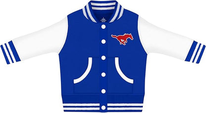 Creative Knitwear College Baby Varsity Jacket Lightweight - Team Logo, Multiple Colors, Unisex, (0 Months - 4T)