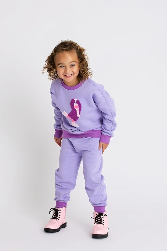 monica + andy Sporty Sweatsuit, 100% Organic Cotton Clothes for Boys & Girls, Outfit Sizes For Kids, Toddler & Infant