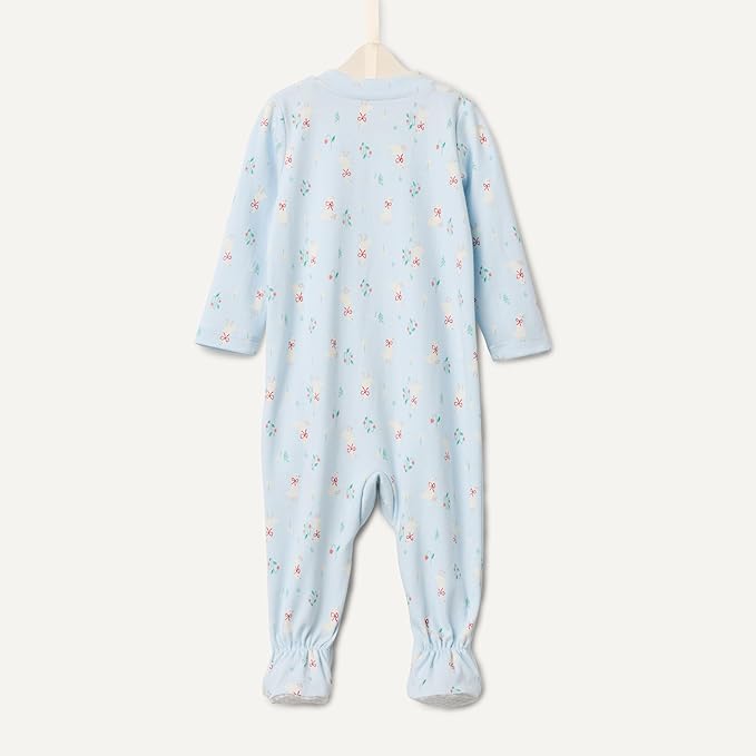 Amazon Essentials x Sofia Grainge Unisex Babies' Cotton Footed Sleep and Play Bodysuit, Pack of 2