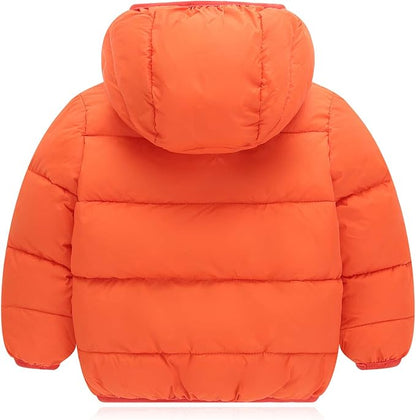 Happy Cherry Kids Boy's Girls Winter Coat Fleece Lined Thick Down Coats Puffy Jackets with Hood
