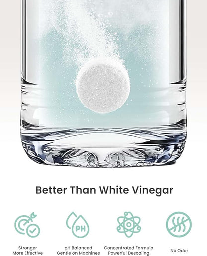 GROWNSY Descaling Tablets Descaler, 24 Descaling Tablets Compatible with Momcozy, Baby Brezza Bottle Washer, Effective for Bottle Washer, Warmer, Sterilizer, Formula Maker