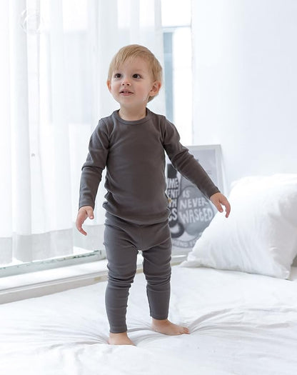 AVAUMA Baby Boys Girls Pajama Set Kids Toddler Snug fit Basic Cotton Sleepwear pjs for Daily