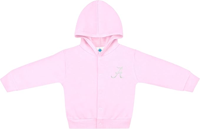 Creative Knitwear College Baby Snap Hooded Jacket - Team Logo, Multiple Colors, for Boys & Girls, (0-24 Months)