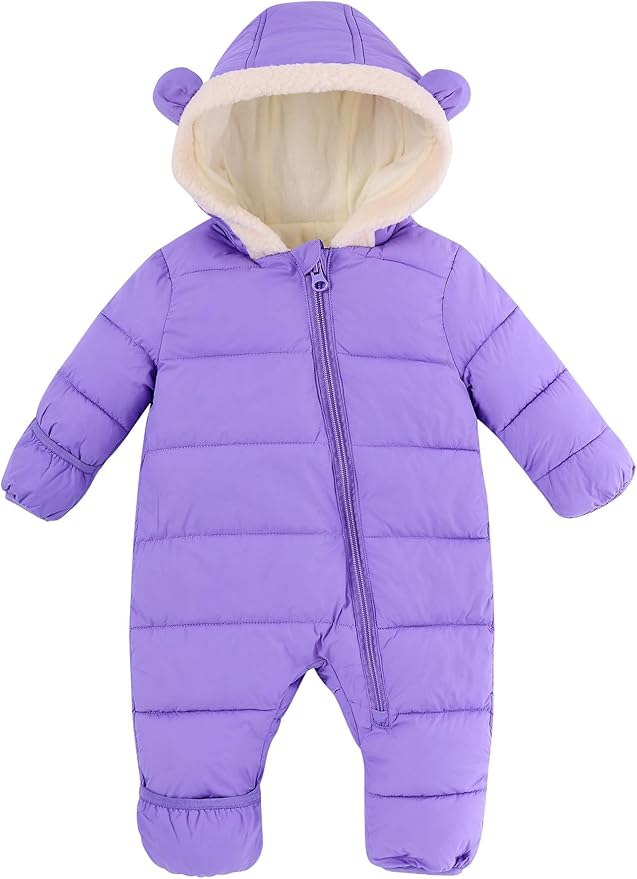 BFUSTYLE Baby Snowsuit 0-24 Months Winter Clothes Infant Boy Girl Puffer Jacket Newborn One Piece Coat with Hooded