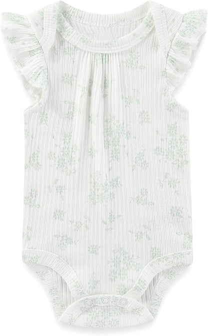 Kiddiezoom Newborn Baby Layette Set 10-Piece with Bodysuits and Pants Set for Unisex Baby Gift Sets