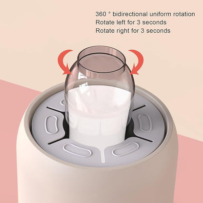 Baby Bottle Shaker, Quiet Infant Bottle Mixer with 3 Modes, Electric Automatic Infant Milk Bottle Shaker for Outdoor Indoor Travel