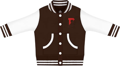 Creative Knitwear College Baby Varsity Jacket Lightweight - Team Logo, Multiple Colors, Unisex, (0 Months - 4T)