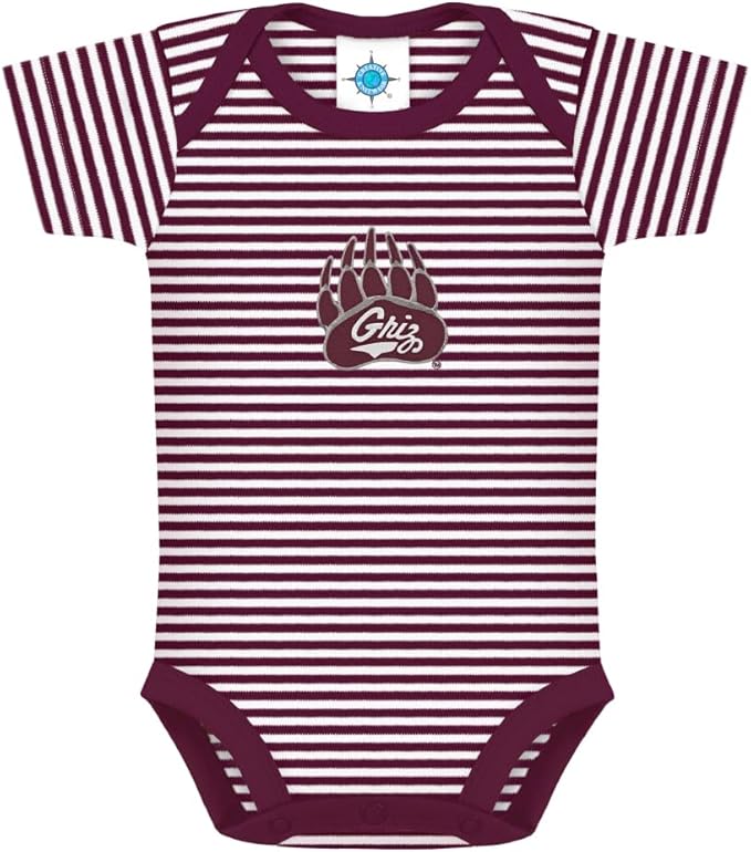 Creative Knitwear College Baby NCAA Infant Striped Bodysuit