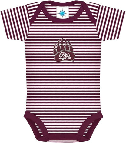 Creative Knitwear College Baby NCAA Infant Striped Bodysuit
