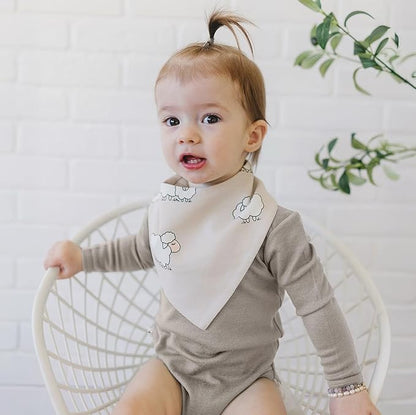 Woolino 100% Superfine Merino Wool Baby Bodysuit - Long Sleeve Bodysuit for Boy and Girl - Tagless Neck Bodysuit for Unisex