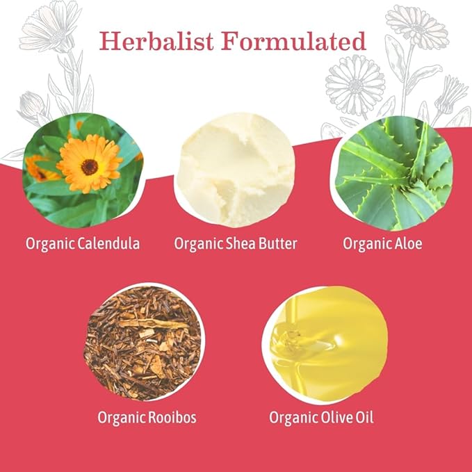 Earth Mama Simply Non-Scents Baby Lotion for Dry Skin, Calendula Cream for Newborn Skin Care, Organic Moisturizer for Children with Aloe Juice, Rooibos, & Shea Butter, Fragrance Free, 8-Fl oz (2-Pk)