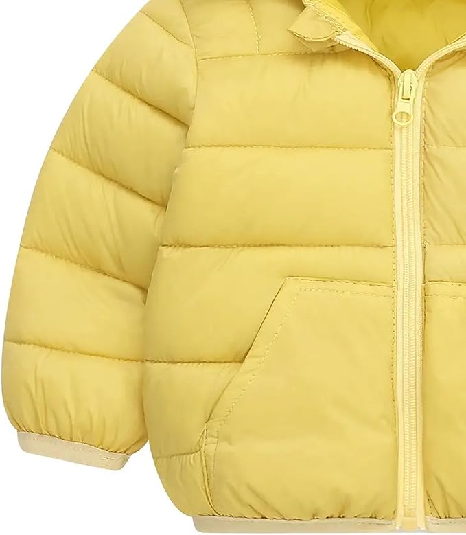 Toddler Winter Coats Puffer Padded Jacket Baby Boys Girls Bear Hoods Down Jacket Light Weight Infant Outerwear