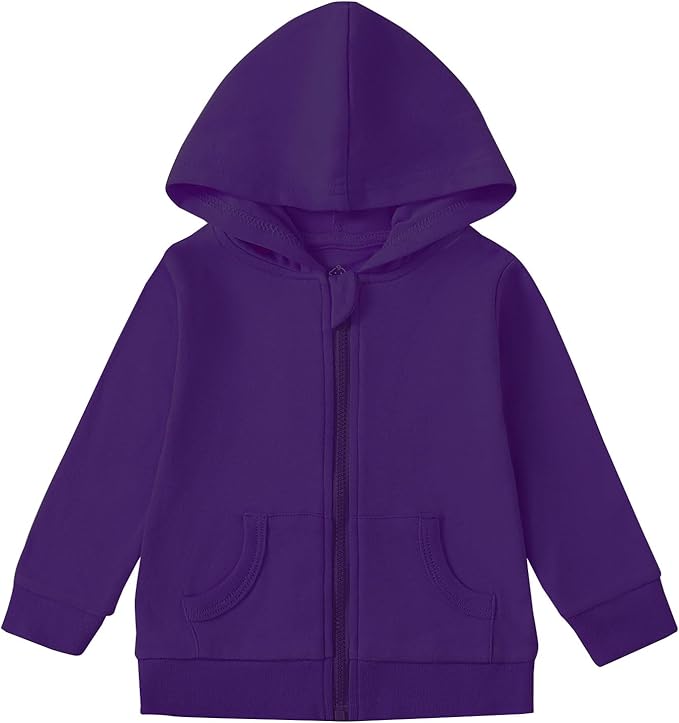 ROMPERINBOX Baby Hoodie for Boy Girl, Full Zip-up Lightweight Thin Jackets Coat Sweatshirts 0-24 Months