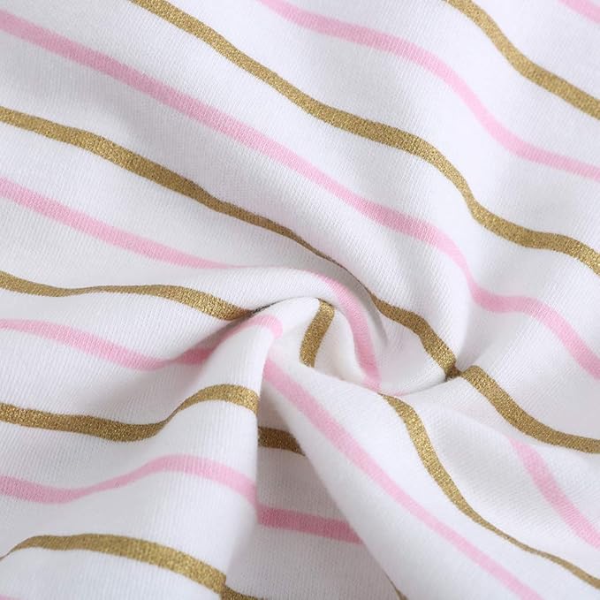 Newborn Baby Boy Girl Organic Cotton Bodysuit Long Sleeve Jumpsuit 3-Pack Outfits Clothes,0-24Months