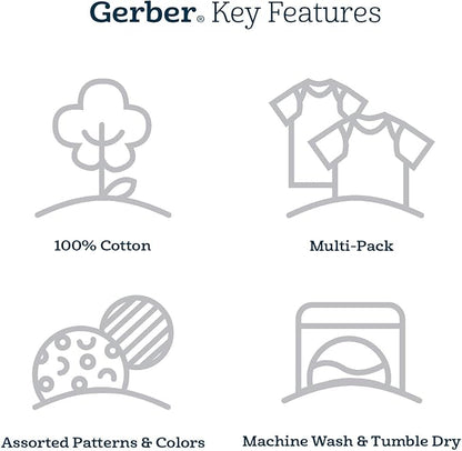 Gerber Baby Girls 4 Pack Sleep 'N Play Footie