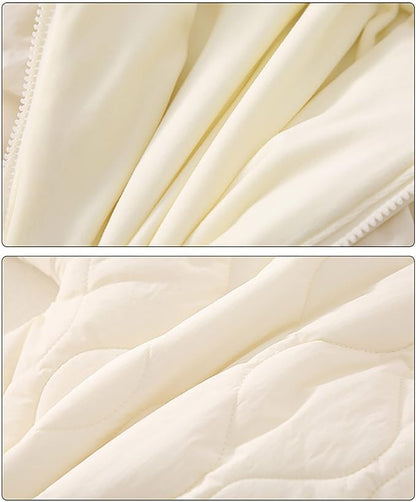 Infant Baby Padded Quilted Jumpsuit Cute Ears Hooded Puffer Jacket Coats Newborn Zip up Onesie Romper Winter Snowsuit