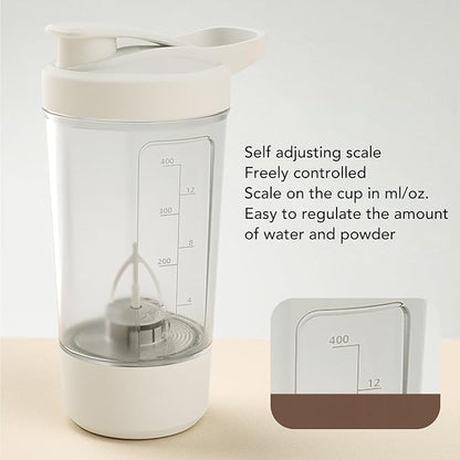 Smart Blending System, Quiet Leak Proof Portable Electric Mixer Cup for Protein Milk with Function, Suitable for On the Go Use