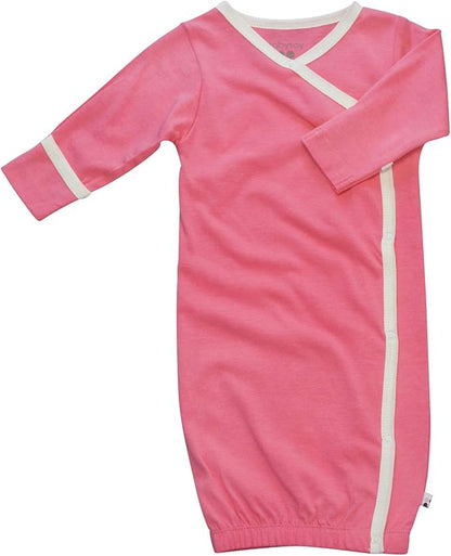 Babysoy Newborn Baby Kimono Wrap Around Snap Sleeper Gown Sack Bundler