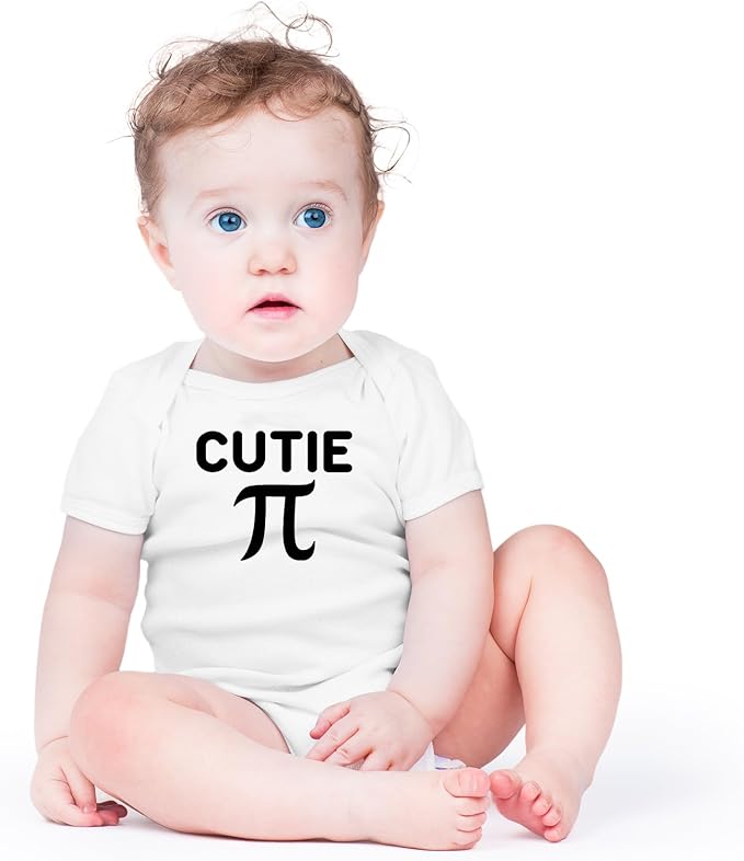 AW Fashions Cutie Pie Baby Bodysuit Cute Sweet Outfit Boys Girls Newborn Romper Infants Announcement