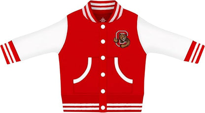 Creative Knitwear College Baby Varsity Jacket Lightweight - Team Logo, Multiple Colors, Unisex, (0 Months - 4T)