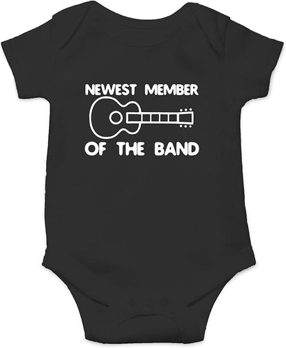 AW Fashions New Member Of The Band Baby Bodysuit Funny Family Newborn Outfit for Boys or Girls Clothing