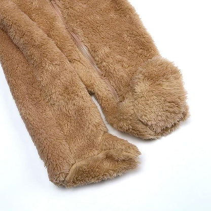 Curipeer Infant Baby Outfit Bodysuit Fleece Bunting Footed Sleeper 0-12M