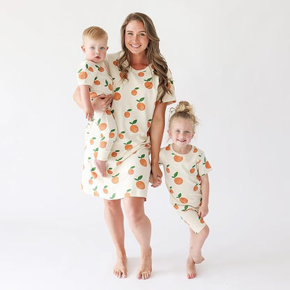 PARADE Organic Signature Print '2-Way' Zip Romper - Short Sleeve