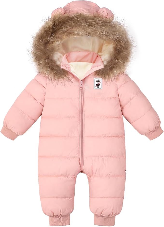 Baby Girl Winter Snowsuit Newborn Boy Warm Coat Toddler Snow Suit Infant Clothes