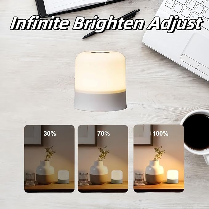 Egg Light for Nursery 3 Colors Baby Night Light Rechargeable Table Lamp Small Cordless Table&Bedside Lamp Eye Caring Dimmable LED Touch Egg Night Light for Kids Christmas Gifts