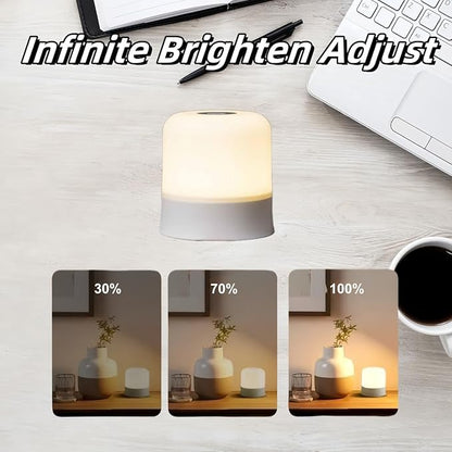 Egg Light for Nursery 3 Colors Baby Night Light Rechargeable Table Lamp Small Cordless Table&Bedside Lamp Eye Caring Dimmable LED Touch Egg Night Light for Kids Christmas Gifts