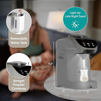 Formula Maker Machine - Upgraded Accurate Wifi Formula Dispenser with Inbuilt Sensors to Prevent Malnutrition - Instant Heating & Automatic Mixing - Quick Warm Bottle (Smart (App Control))