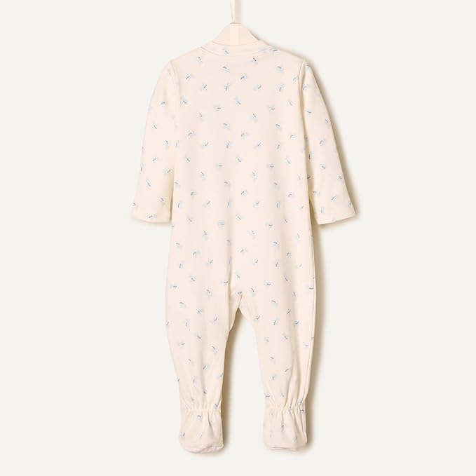 Amazon Essentials x Sofia Grainge Unisex Babies' Cotton Footed Sleep and Play Bodysuit, Pack of 2